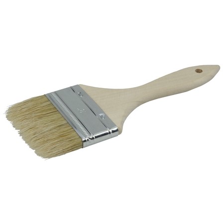 Weiler 3" Vortec Pro Chip & Oil Brush, 1-3/4" Trim Len, Wood Handle 40183